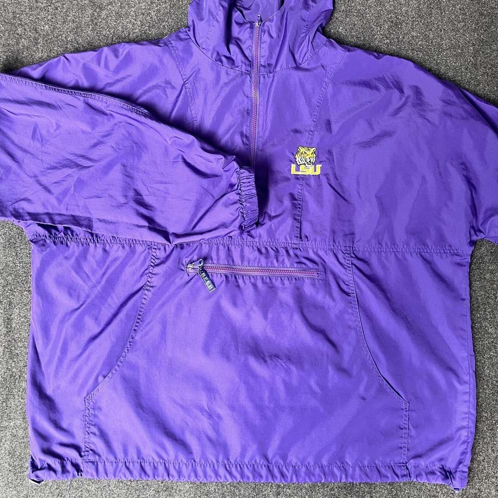 LSU Tigers‎ Purple Pullover Jacket Turfer Sport Mens XL